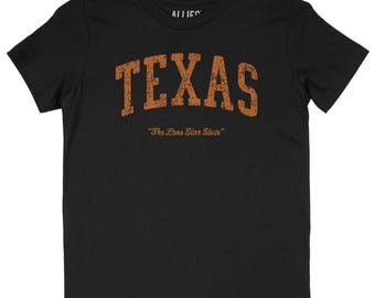 Texas Kids T-Shirt | The Lone Star State Tee | Youth Boys Girls Teen | Unisex Texas Shirt | Retro Adventure Design | TX Vacation Souvenir