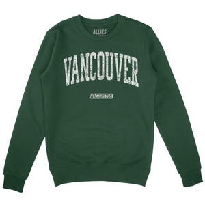 Vancouver Washington Sweatshirt | Retro PNW Pullover | Vintage Washington Crewneck | Unisex Adventure Sweater | Pacific Northwest Gift
