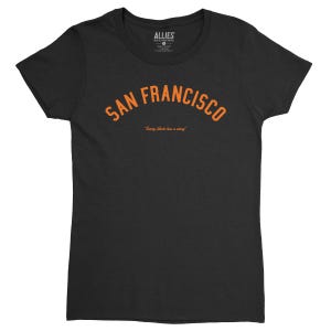 San Francisco Women&#39;s T-Shirt | Retro SF Style Tee | Vintage Bay Area Top | Bay Area Graphic | California Fashion | SF Gift Idea
