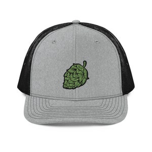Craft Beer Trucker Hat - Beer Hop Cone, Hops, Richardson 112, Vintage Beer Hat, Beer Lover Gift, Brewery Gift, Beer Drinker Hat