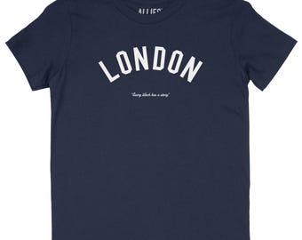 London Kids T-Shirt | Retro Athletic Style Youth Tee | Vintage Unisex England Shirt for Boys, Girls, and Teens