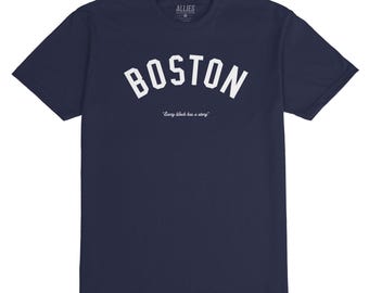 Boston Story T-Shirt | Vintage Retro Design for Men & Unisex | Celebrate Boston’s Rich History | Perfect Tee for Boston Lovers