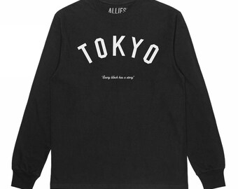 Tokyo Vintage Long Sleeve Shirt | Japan Retro Athletic Tee | Unisex Graphic Shirt | Cozy Tokyo Gift | Japanese Streetwear Apparel