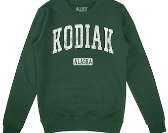Sudadera Kodiak Alaska / Camiseta vintage de Alaska / Sudadera retro Kodiak para hombre y unisex / Regalo para la aventura en Alaska