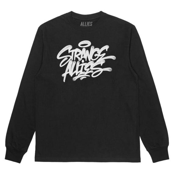 Camiseta de manga larga con grafiti de Strange Allies Amistad y