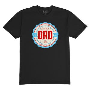 Chicago O'Hare flygplatsskjorta | ORD flygplatskodmärke-t-shirt | Vintage Chicago-t-shirt | Retro resegåva | Unisex Chicago-souvenir