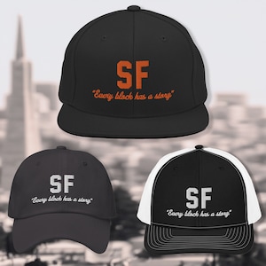 San Francisco Hat | SF Pride Snapback Hat, Dad Hat, and Trucker Hat | Unisex San Francisco Cap | SF Sports Hat | SF California Gift