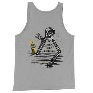 Useless Tank Top | Funny Relaxation Shirt for Men & Unisex | Lazy Humor Sleeveless Tee | Chill Summer Vibes Top