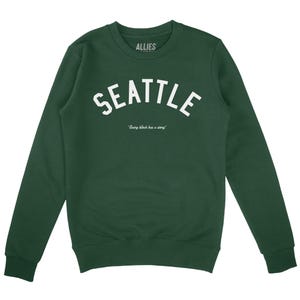Seattle Story Sweatshirt | Unique Seattle Gift | Unisex Crewneck Fleece | Pacific Northwest Apparel | Seattle Neighborhoods Shirt