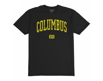 Camiseta Columbus 614 / Camiseta Columbus Ohio para hombre y unisex / Camiseta con código de área 614 / Camiseta vintage de Columbus / Regalo de Ohio para él
