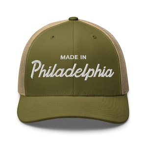 Philadelphia Trucker Hat | Made in Philly Cap | Retro Philadelphia Hat | Mesh Back Hat | Unisex Philly Gift | Vintage Philly Cap