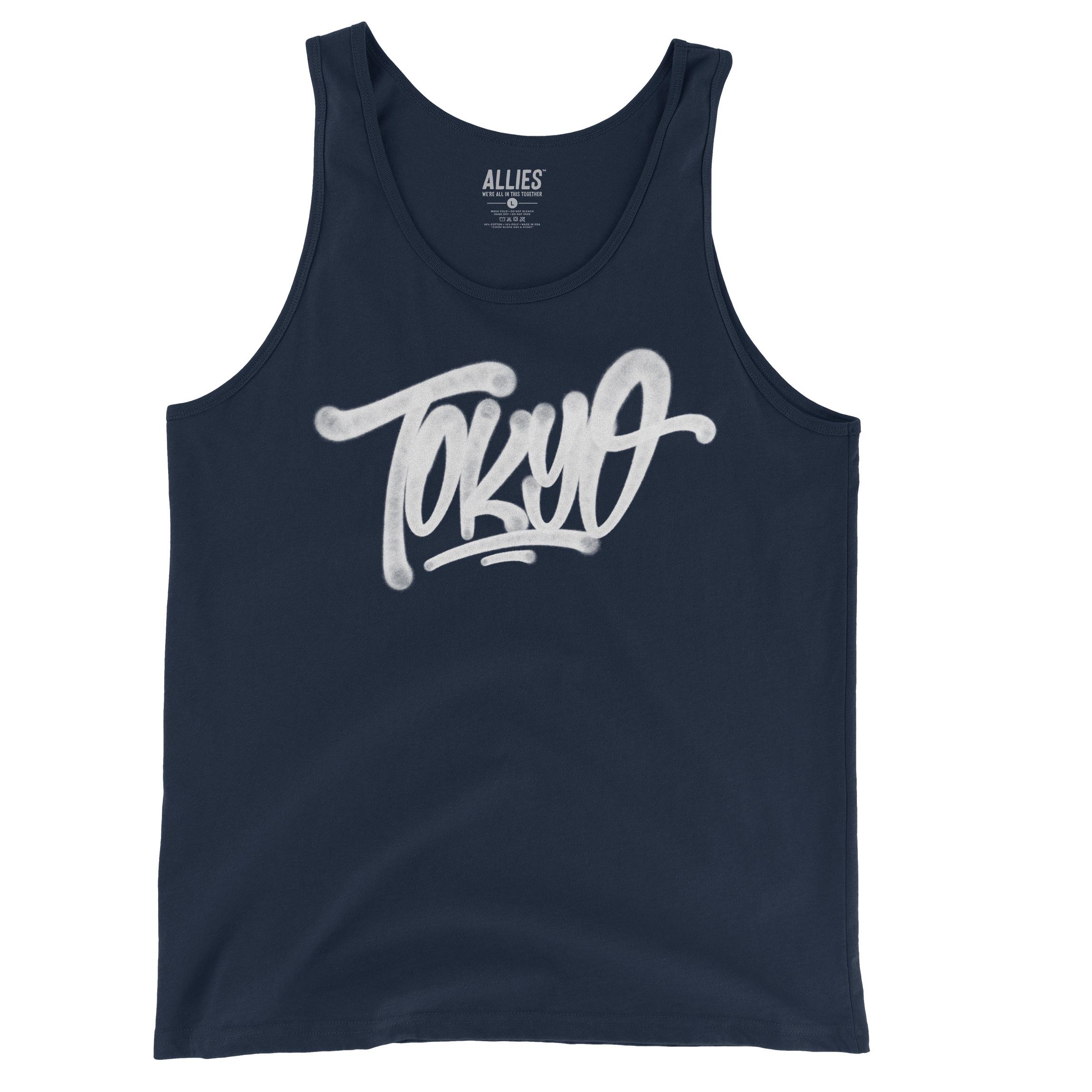Tokyo Graffiti Tank Top Men | Unisex Streetwear Sleeveless Shirt