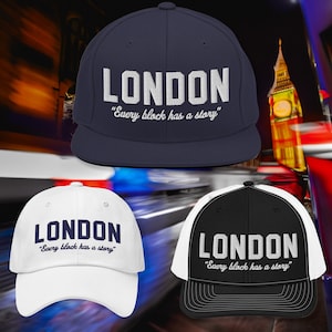 London England Hat | London Snapback Hat, Dad Hat, and Trucker Hat | Unisex London Cap | London UK Hat | London Gift
