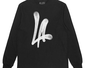 Los Angeles Handstyle Long Sleeve T-Shirt | Unique Graffiti LA Street Art Design | Unisex Los Angeles Pride Shirt | LA California Gift