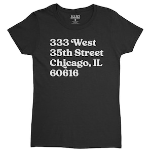 Chicago South Side Baseball Stadium Women’s T-Shirt | Vintage Chicago Baseball Fan Tee | Ladies Retro Windy City Gift