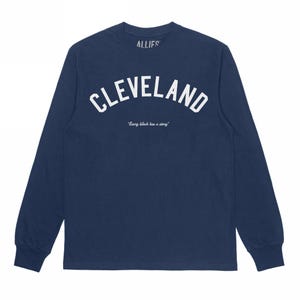 Cleveland Vintage Athletic Long Sleeve T-Shirt – Retro Sports Style Tee | Cleveland Pride