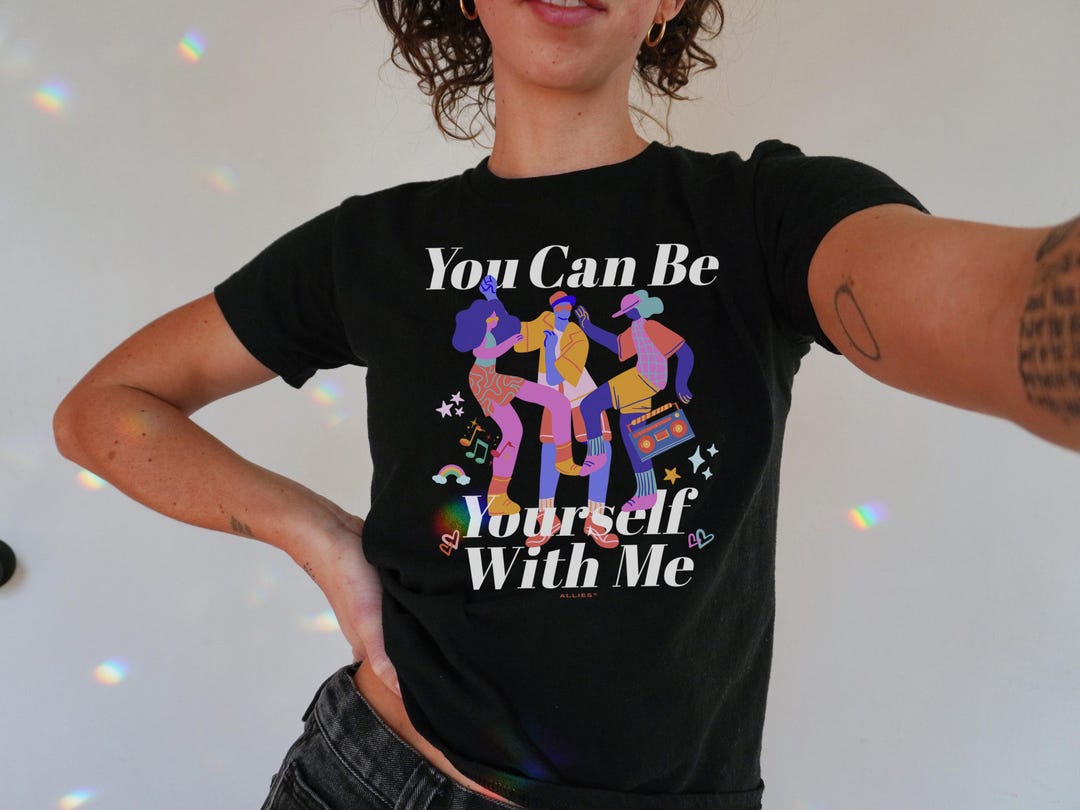Be Yourself Shirt | LGBTQ Baby Tee | Pride Crop Top | Equality T-shirt ...