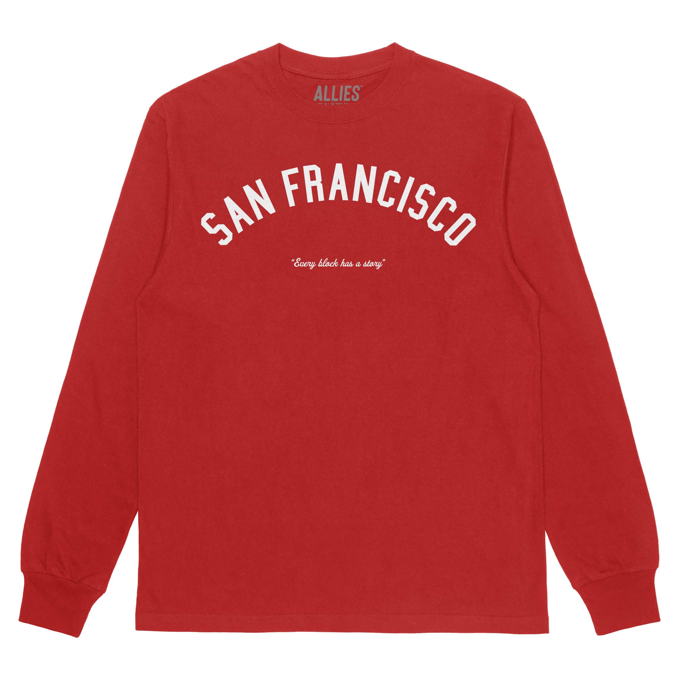 San Francisco Vintage Long Sleeve Shirt | Bay Area Retro Athletic