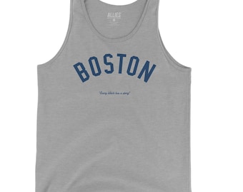 Boston Tank Top | Vintage Retro Athletic Style Shirt | 80s 90s Boston Sleeveless Top | Men’s & Unisex Streetwear | Gift for Travelers