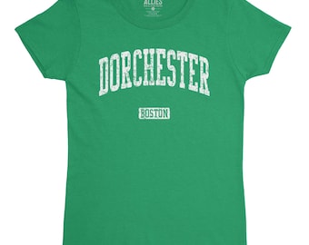 Camiseta de mujer de Dorchester, Boston / Ropa retro vintage de Dorchester / Regalos de Dorchester / Ropa de Boston Neighborhood Pride para mujer