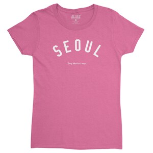 Seoul Frauen T-Shirt | Retro Korea Style Tee | Vintage Seoul Grafik Top | K-Culture Mode | koreanisches Streetwear | Seoul Geschenkidee