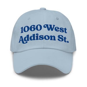 Chicago Baseball Stadium North Side Dad Hat | Wrigleyville Address Cap | Windy City Baseball Hat | Classic Sports Fan Gift