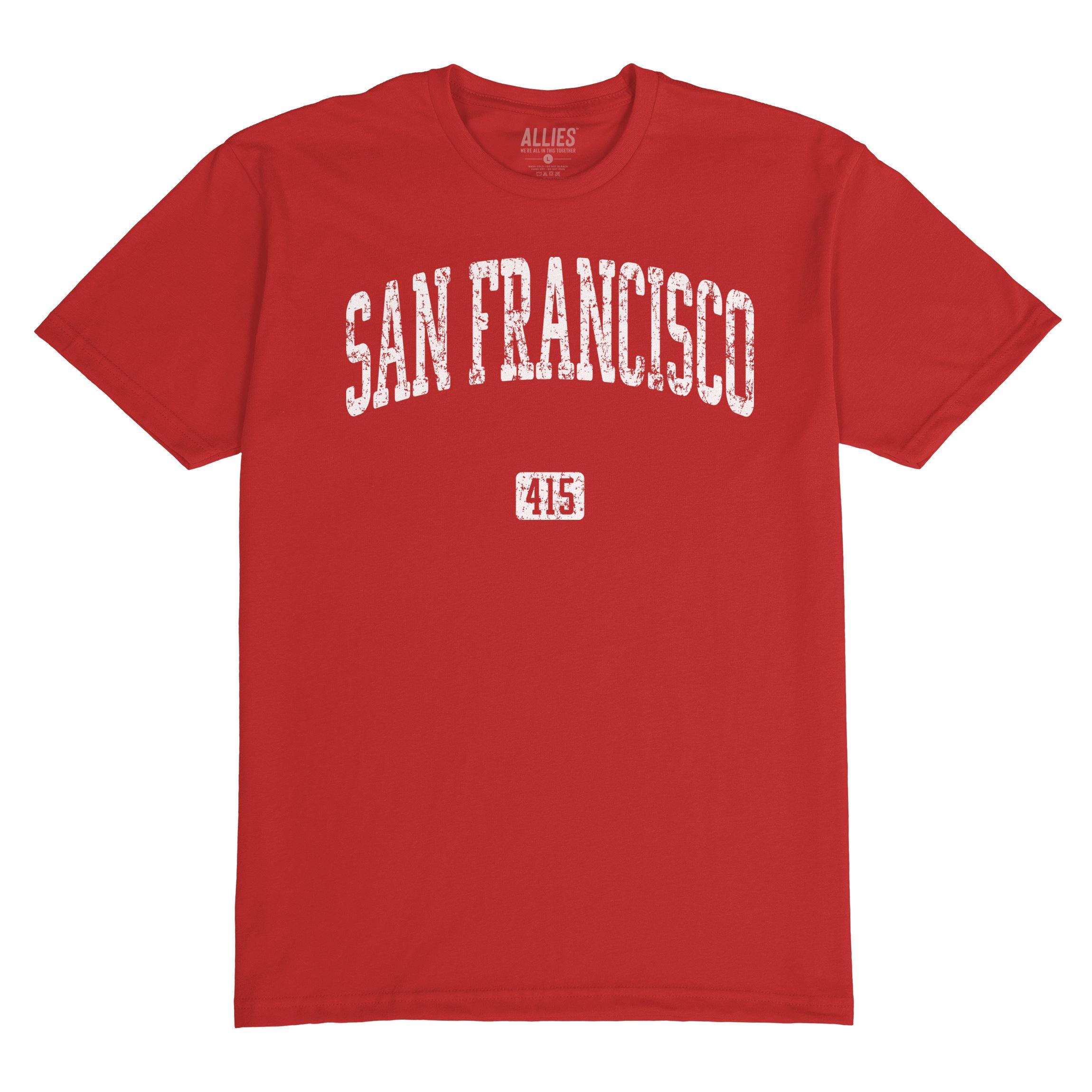 T-shirt Vintage San Francisco NOPA – Quartier North Of Panhandle, Taille S, Jaune