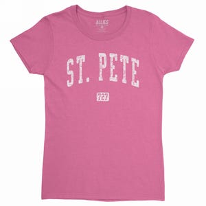 St. Pete 727 Women’s T-Shirt | St. Petersburg Florida Tee | Area Code 727 Shirt | Contoured Fit | Florida Local Shirt for Women