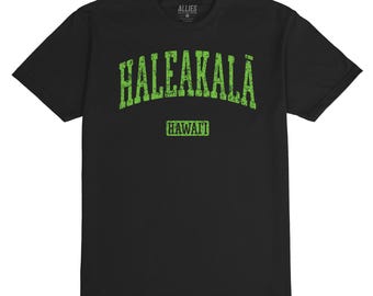 T-shirt Haleakala Hawaï | Vintage Maui-T-shirt | Retro Hawaï-shirt | Haleakala-T-shirt heren | Hawaiiaans uniseks shirt | Hawaii-cadeau