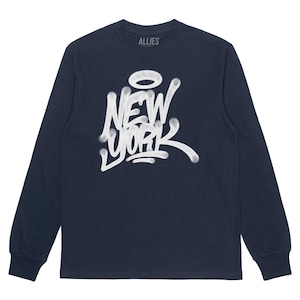 New York Handstyle Langarm T-Shirt | Einzigartiges NYC Street Art Design | Unisex New York Pride Shirt | New York City Graffiti T-Shirt | NY Geschenk