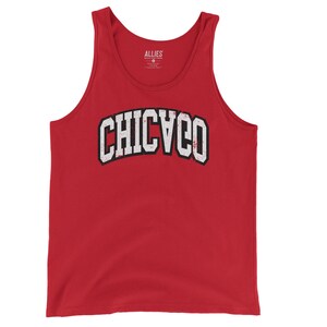 Chicago Tank Top | Retro Vintage Design | Unisex Graphic Shirt for Men & Women | Casual Windy City Top | Cool Chicago Gift