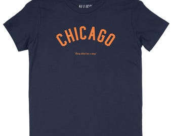 Chicago Kids T-Shirt | Retro Athletic Style Youth Tee | Vintage Unisex Illinois Shirt for Boys, Girls, and Teens