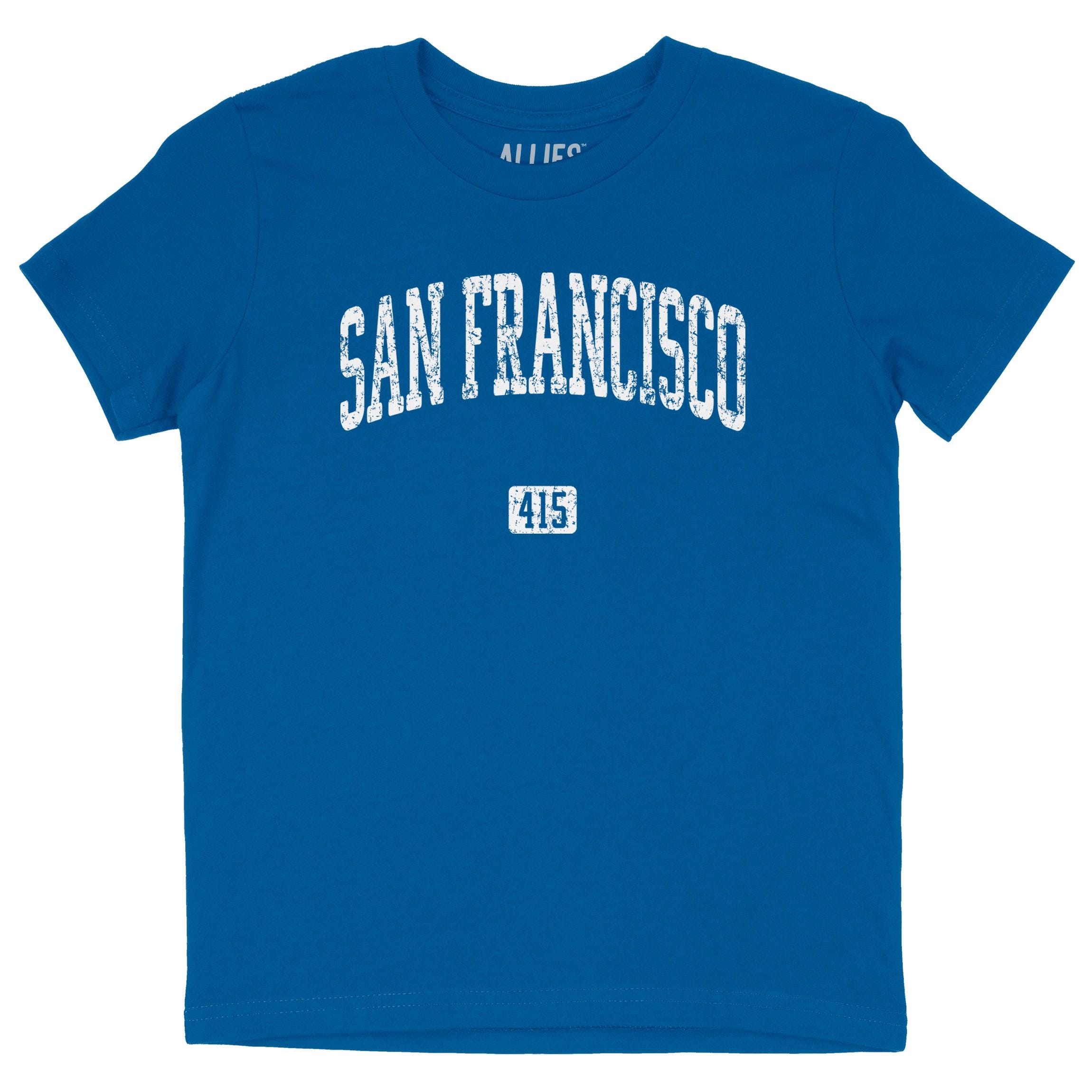 San Francisco 415 Shirt, Comfort Colors T-shirt, Long Sleeve, Kids