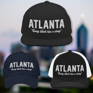 Atlanta Hat | Atlanta Pride Snapback Hat, Dad Hat, and Trucker Hat | Unisex Atlanta Cap | Atlanta Sports Hat | Atlanta Georgia Gift