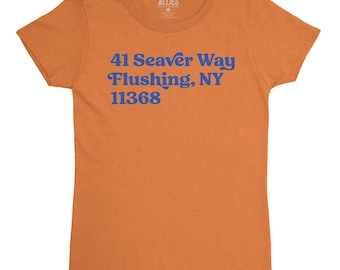 Camiseta de mujer del estadio de béisbol de Nueva York Queens / Camiseta vintage para fanáticos / Regalo retro de béisbol de Flushing Queens para mujeres