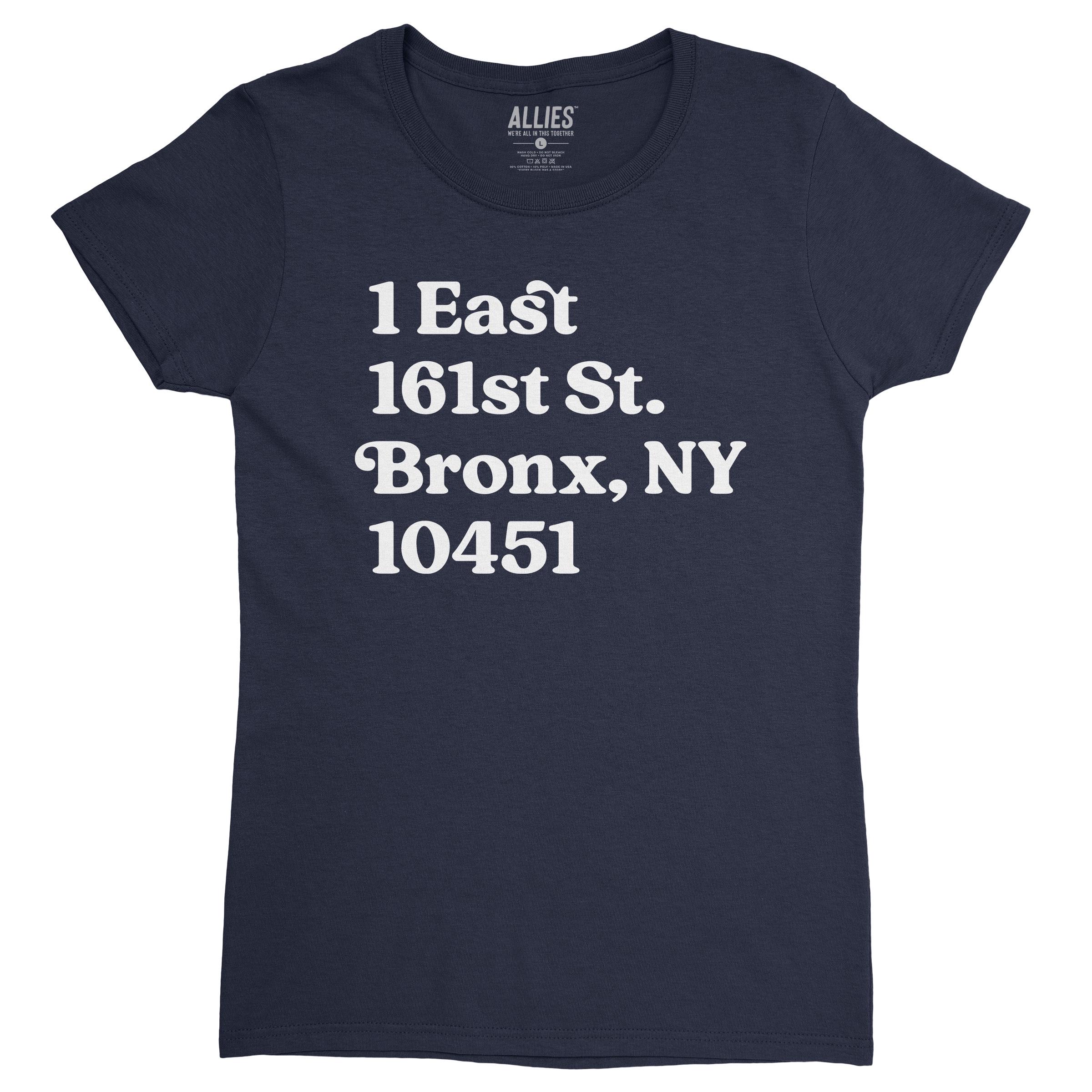 Camiseta de mujer del estadio de béisbol del Bronx de Nueva York / Camiseta vintage para fanáticos / Regalo retro de béisbol del Bronx para mujeres