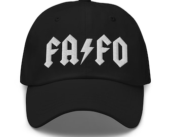 Cappellino FAFO - Profilo basso, visiera curva, berretto, cinturino posteriore, F Around And Find Out, regalo fantastico, Rock N Roll, cappello musicale