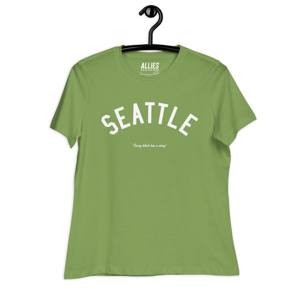 Ladies Seattle Story T-shirt - Vintage Seattle Tee, Cool Seattle Gift, Womens Tee, Girls Shirt, Made in Seattle, Seattle Pride, Souvenir