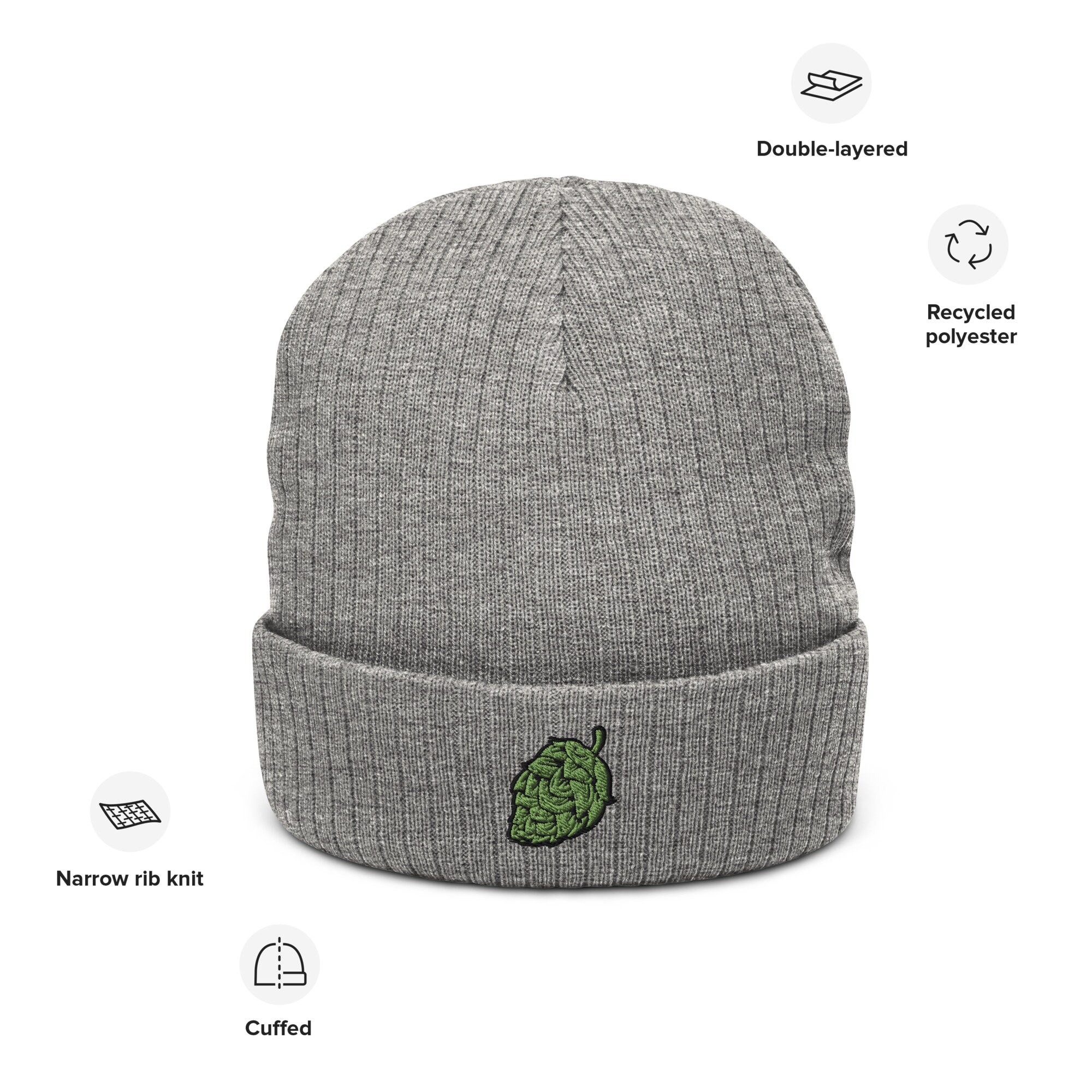 GOOD GRIEF!/グッド グリーフPATCHED KNIT BEANIE hleatherbeaniegrey.jpg?v=