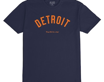 Camiseta Detroit Story / Diseño retro vintage para hombre y unisex / Celebra la garra de Detroit / Camiseta perfecta para los amantes de Detroit / Regalo de la Ciudad del Motor