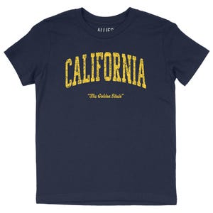 California Kids T-Shirt | The Golden State Tee | Youth Boys Girls Teen | Unisex California Shirt | Retro Adventure Design | Cali Gift