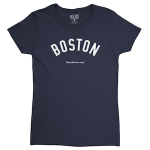 Boston Women&#39;s T-Shirt | Retro Massachusetts Style Tee | Vintage Boston Top | New England Pride | Boston Gift Idea | Historic City Shirt