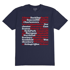 Boston Neighborhoods T-Shirt | Men’s Unisex Retro Tee | Boston Gift for Him | Vintage Boston Souvenir | Local Boston Lover Shirt