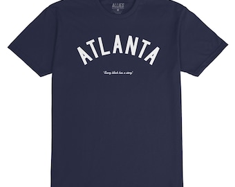 Atlanta Story T-Shirt | Vintage Retro Design for Men & Unisex | Celebrate ATL Vibes | Perfect Tee for Atlanta Lovers | Atlanta Souvenir Gift