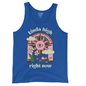 Kinda High Tank Top | Psychedelic Trippy Men's and Unisex Tee
