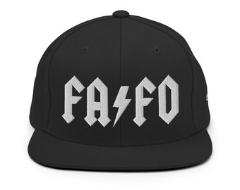 Cappellino snapback FAFO - Visiera piatta, berretto strutturato, F Around And Find Out, fantastico regalo, Rock N Roll, cappello musicale