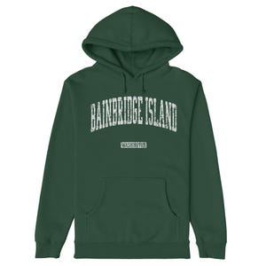 Bainbridge Island Hoodie | Vintage Retro Style | Classic Washington Sweatshirt | Pacific Northwest Apparel | Men’s & Unisex Pullover