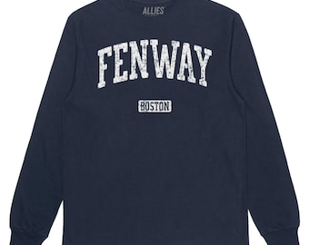 Vintage Fenway Boston Long Sleeve T-Shirt | Retro Neighborhood Tee for Men & Unisex | Classic Fenway Apparel