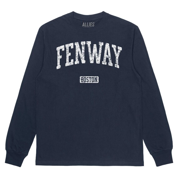 Vintage Fenway Boston Long Sleeve T-shirt Retro Neighborhood Tee