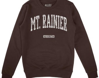 Sudadera del Monte Rainier / Sudadera retro de parque nacional / Sudadera vintage de Washington / Sudadera unisex de aventura / Regalo de recuerdo de montaña